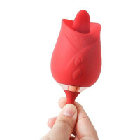 Vibrador Ponto G e Clitóris Dedilhado Rosa 3 Flowery General Import