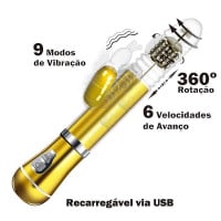 Vibrador Rotativo Borboleta 2 Recarregável 9 Modos General Import
