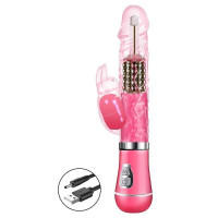 Vibrador Rotativo Coelho 6 Recarregável 9 Modos General Import
