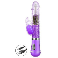 Vibrador Rotativo Coelho 6 Recarregável 9 Modos General Import
