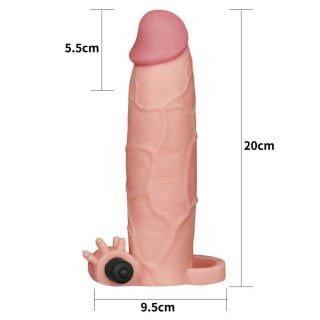 Capa Peniana com Vibro e Estimulador 18,5x3,5cm General Import
