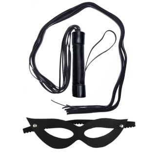 Kit Tiazinha Máscara e Chicote 80cm Dominatrix