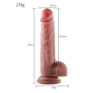 Pênis Realístico com Ventosa 19x3,5cm General Import