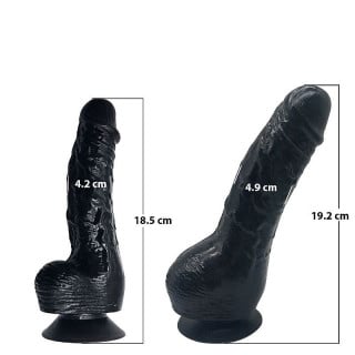Pênis Silicone Inflável Pump Play 18,5x4,2cm General Import