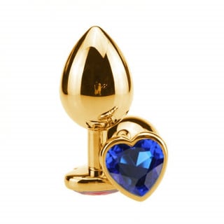 Plug Anal Coração Dourado Grande General Import