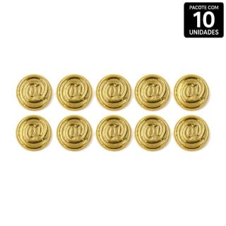 Arroba Caractere Abs Dourado 10 Unidades Hard