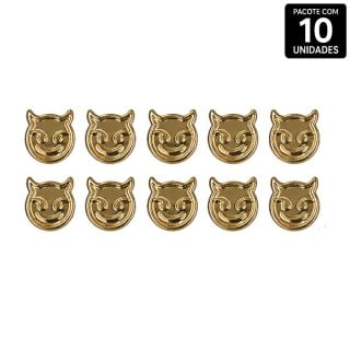 Diabinho Emoji Abs Dourado 10 Unidades Hard