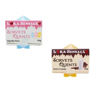 Vela Comestível Sorvete Quente Gourmet 30g Loka Sensação