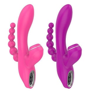 Vibrador Albe Ponto G e Clitóris 7 Vibrações e 3 Pulsações General Import
