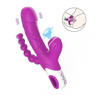 Vibrador Eros Ponto G e Clitóris 12 Vibrações e 3 Pulsações General Import