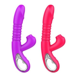 Vibrador Ponto G e Clitóris 3 com Vai e Vem 12 Modos General Import
